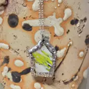 Sea Glass Necklace ultra rare colours image 1