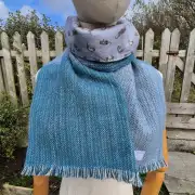 Two Sisters lambswool Tweed scarf image 2