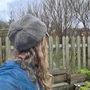 Two Sisters Tweed cap hat 57cm image 7