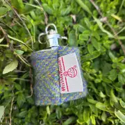 Hipflask keyring with Harris Tweed cover image 2