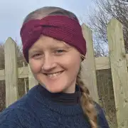Hand Knitted cashmere and lambswool headband image 1