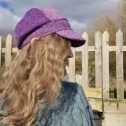 Two Sisters Tweed cap hat 56cm image 3