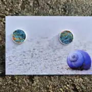 Two Sisters Tweed stud earrings image 1