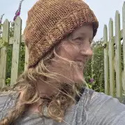 Hand Knitted hand dyed teeswater hat image 3