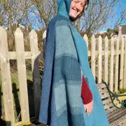 Two Sisters Tweeds Cloak with Enamelled Clasp image 3