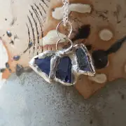 Sea Glass Necklace ultra rare colours image 2
