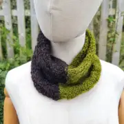 Hand Knitted gotland & hebridean cowl/ headband image 1