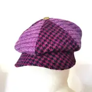 Bespoke Harris Tweed Baker boy cap hat 6 piece image 4