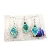Ceramic Earrings and necklace image 1