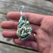 Ceramic Necklace seaweed tangle image 9