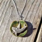 Ceramic Necklace Orca image 2