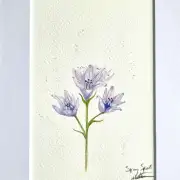 Mini Original Watercolour of  spring squill image 1