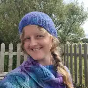 Hand Knitted hand dyed alpaca hat image 2