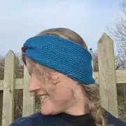 Hand Knitted cashmere & lambswool headband image 6