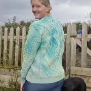 Hand dyed merino wool jumper M image 7