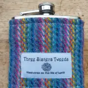 Hipflask with Three Sisters Tweed cover image 1