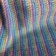 Two Sisters Tweed Throw Lambswool - rainbow! image 8
