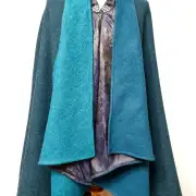 Harris Tweed Cloak with waterfall collar image 1
