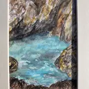 Mini original watercolour of a seascape image 2