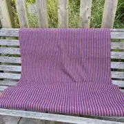 Three Sisters Tweed Fabric - Rainbow - purple image 3