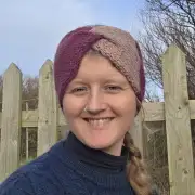 Hand Knitted camel and cashmere headband image 1