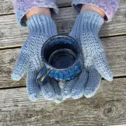 Hand dyed gloves - S image 4