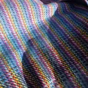 Two Sisters Tweed Throw Lambswool - rainbow! image 8