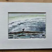 Mini Original Watercolour of a seascape image 1