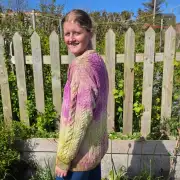 Hand dyed heritage wool jumper L image 4