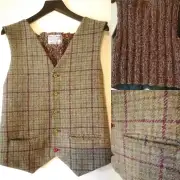 Bespoke Knitted Back Tweed Waistcoat image 7