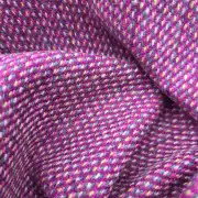 Two Sisters Tweed Fabric - pink and green heather image 2