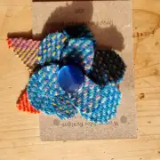 Tweed flower brooch image 1