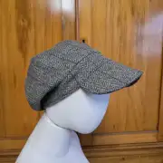 Two Sisters Tweed cap hat 57cm image 12