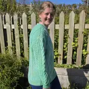 Hand dyed heritage wool jumper  XL image 5