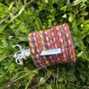 Hipflask keyring with Two Sisters Tweed cover image 2