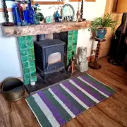 Handwoven pure wool rug image 1
