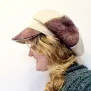 Harris Tweed cap hat 59cm image 8