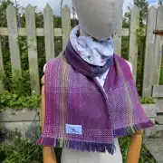 Three Sisters Tweed Scarf - Aurora image 3
