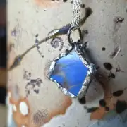 Sea Glass Necklace ultra rare colours image 1