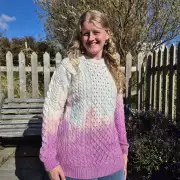 Hand dyed heritage wool jumper s image 1