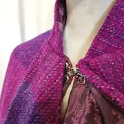 Harris Tweed Cloak with waterfall collar image 11