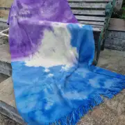 Handwoven Dyed Tweed Blanket image 2