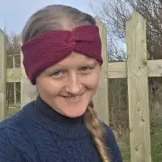 Hand Knitted cashmere and lambswool headband image 2