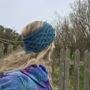 Hand Knitted merino headband/cowl image 3