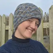 Hand Knitted wool blend headband/cowl image 5