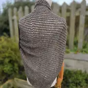 Hand Knitted merino shawl image 2