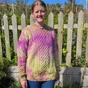 Hand dyed heritage wool jumper L image 3