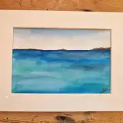 Mini Original Watercolour of bosta beach image 2