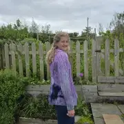 Hand dyed merino wool cardigan image 2