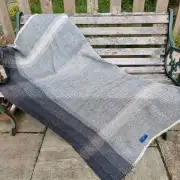 Gotland x Hebridean, alpaca-rose tweed throw image 1